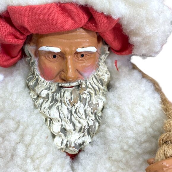 Old World Santa Figurine by Russ Berrie 14" High Holiday Decor Vintage Christmas - Picture 3 of 11